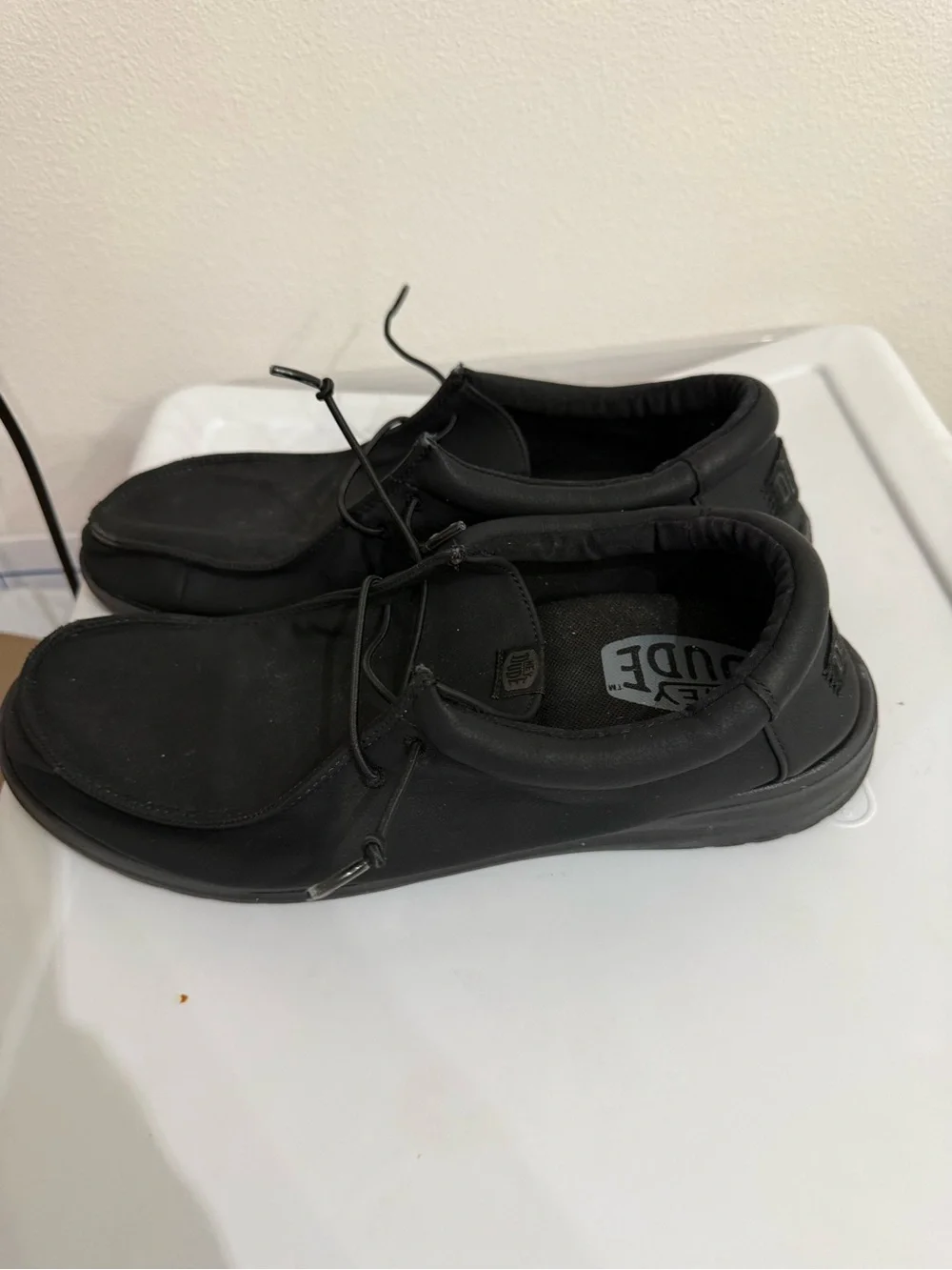 Hey Dude Black Casual Slip-On Loafers